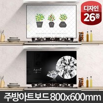 부엌 렌지 청결 방염시트 아트보드 800X600 기름튐가림막 주방위생, 1개