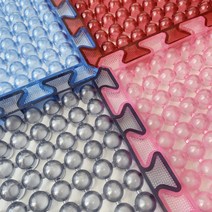 물쑥쑥 지압기능 미끄럼방지매트 화장실 욕실 어린이집 수영장 조립식 방수매트 지압매트, 20p, 와인