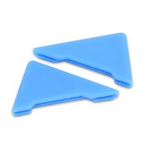 자동차 외곽부품2pcs 자동차 정문 코너 보호 실리콘 커버 90도 각도 범퍼 스크래치 방지 충돌, 03 Blue