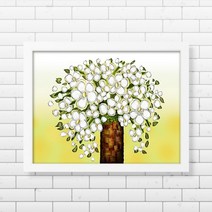 수재샵 안개꽃 (샤이닝 5D 가로 50cm X 세로 35cm) 보석십자수