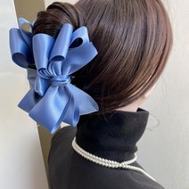 비주얼리본 헤어집게핀 왕리본 머리핀 헤어핀(7칼라) 색상 사이즈추가