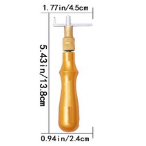 1Pcs DIY Stitching Edge 그루버 Leathercraft Tool Handwork 용 조절 가능한 가죽, 05 YELLOW