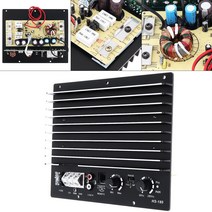 차량용 우퍼 블랙 1000w 12V 강력한 저음 서브 우퍼 오디오 고출력 앰프 보드 스피커, 한개옵션0