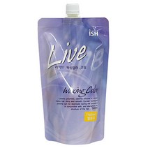 아이쉬코리아 라이브 왁싱 칼라 크림 500ml 헤어코팅, 브라운