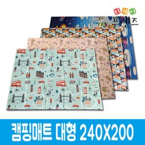 티케이프렌즈 캠핑매트 대형 240*200, 3단 캠핑매트 트라이앵글[대형]