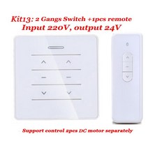 어닝 테라스 차량용 비가림 천막 24V 또는 220V AC DC 모터 스위치 컨트롤러 변압기 윈드 레인 센서 포트 선형 액추에이터 Tuya 스마트 라이프 알렉사 옵션, [10] Kit13