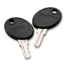 Southco PK-10-01-05 Brass CH751 Over-Molded Keys Pack of 1, 1