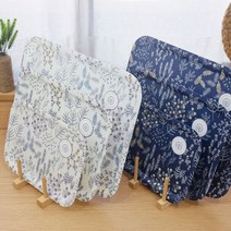홈앤미 제시카 무광화이바 쟁반 3종세트(화이트/블루), 블루, 1세트