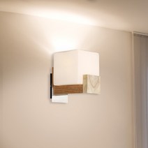 인테리어 벽등 LED 실내 실외 벽부등 카페 조명, 08. 사각 우드 벽등