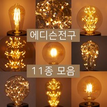 비디엘 LED 에디슨전구 눈꽃 은하수 촛대전구 모음, 옵션1. G95 에디슨 LED, 2. 눈꽃 2W