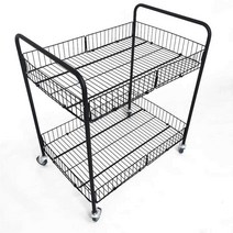 이동식 판매대 플리 마켓 의류 매장 과자 행사 랙, 상세 페이지 참고, 팔걸이 90x60x93CM 중형 바퀴