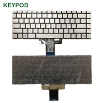 HP 파빌리온 X360 용 새 라틴 14-CD 14-CE 14-CM 14-DA 14-DK 14-CK 14-CC NoBacklight 실버 노트북 키보드
