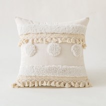 COSYEVNO 등받이 쿠션 보들보들 편안함 지주 다용도, 세 개의 수평 원, 코어 없는 45*45cm