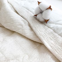 보드리아 쿨링 스노우리플 시어서커 60수 여름이불, 블루, Q(190*230)