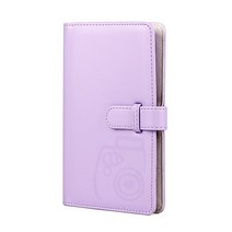 후지 필름 FUJIFILM 카메라 3인치 96 포켓 사진 필름 앨범 스토리지 북 FujiFilm Instax Mini 11 8 9 7s 50, 16 Lilac Purple