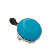 Kickstand Cycleworks 클래식 비치 크루저 딩동 자전거 벨 매트 블랙, Aegean Blue