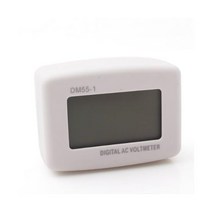 Generic DM55-1 Blue LCD Digital Voltage Meter Voltmeter LED AC 100-300V US Plug
