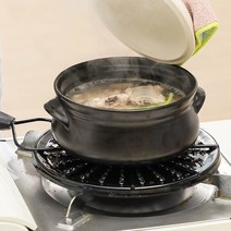 가스렌지 삼발이 가스레인지 버너 가드 받침대, 1개, 블랙