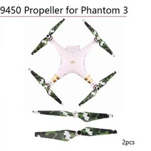 드론 프로펠러 부품 날개 DJI 팬텀 3 2 교체 소품용 CW CCW 9450 프로펠러 자동 잠금 블레이드 카메라 액세서리 개, 파란