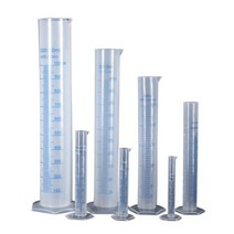 눈금 메스 실린더 플라스틱 플라스크 실험관 250mL, 메스실린더250mL