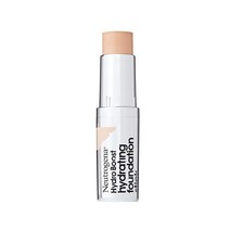 Neutrogena 하이드로 부스트 하이드레이팅 파운데이션 스틱 히알루론산 오일 프리 및 논코메도제닉 모이스처라이징 메이크업 매끄러운 커버리지 및 빛나는 피부를 위한 버프