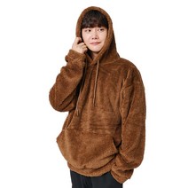 이그잼플 남녀공용 커플 뽀글이 양털 겨울 후드티