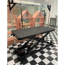 대형견 미용 리프트 테이블 전동 자동 높이 조절 선반, 102 PRO 블랙상판 (길이 120cm)