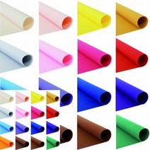 롤 칼라펠트 비접착식 칼라부직포 벨크로천, 509진노랑