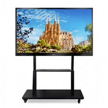 이동식 TV 거치대 대형 스탠드 거치대 사무실 회의실 LG 삼성 티비 다이 받침대 32-75 인치, 단품