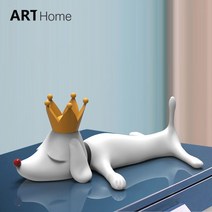 아파트 강아지 장식 소품 인테리어 샵 예쁜 집 카페, 화이트 18x14.5x6cm