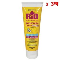 Rid 리드 Insect 레펠런트 SPF50+ 썬크림 콤보 로션 100ml 3팩