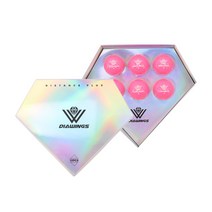 다이아윙스 고반발 비거리 전용 장타 골프공 X2 6p, 핑크, 1개