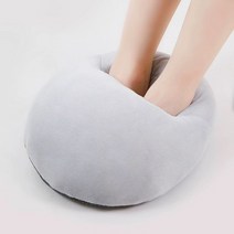 usb 겨울 전기 발난로 발보온기 발히터 풋워머 발쿠션 발온열기 사무실 침실, 실버 그레이 1 USB 온도 조절기