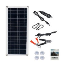 태양열발전기 충전기 패널 컨버터 태양전지판 1000W 태양 전지 12V 20A 100A 컨트롤러 전화 RV 자동차 MP3 패드 야외 배터리 공급 태양광 119609, only Solar Panel