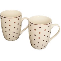 골드도트 머그잔 2P 세트 신혼 커플 집들이 티타임, 쿠팡 본상품선택