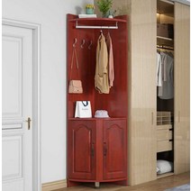 다드림 코너옷장 디피 옷가게 자취방 싱글 화이트 작은방, 길이50폭50높이200흰흰문캐비닛