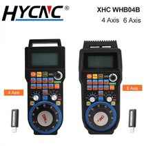 CNC 컨트롤러 모션 제어 XHC WHB04B CNC 무선 핸드 휠 선반 Mach3 4 축 6 MPG 교수형 USB 원격 40m 수신기, 02 WHB04B 4 axis