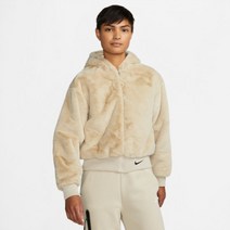 나이키 후리스 빅스우시 크롭 집업 털재킷 퍼 자켓 베이지 DV7064-206