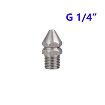 자동차 차량용 고압 세척기 세차 세차기 1/4 스테인레스 스틸 압력 와셔 제터 노즐 BSP 여성 회전 하수도, 01 무색