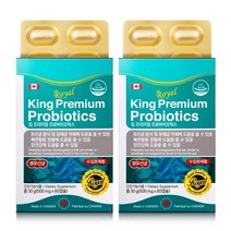 킹 프리미엄 프로바이오틱스 2박스 (500mg x 60캡슐 2개), 2개, 30g
