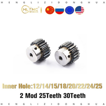 랙기어 3d 1 pcs 스퍼 피니언 모드 2 m2 20t 25t 20 치아 오른쪽 치아, 30t 25mm 키홈8