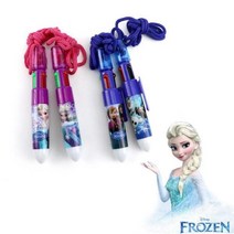 2000 DISNEY 겨울왕국 목걸이4색볼펜 2P 놀이잼 귀여운볼펜 재밋는볼펜 캐릭터볼펜, 상품선택