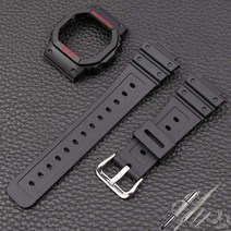 호환 시계줄 카시오 수지 스트랩 시리즈 g-shock dw-5600e gw-m5610 남성과 여성 스포츠 방수 실리콘 투명 스트랩 16mm에 적합