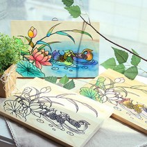 대진교육 민화샵 나무 문패, 까치호랑이