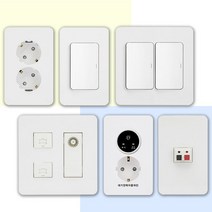 제일전기공업 디아트 화이트 전기 전등 스위치 커버 교체 방우형 매입 매립 콘센트 설치 맹커버 보조대 화장실 방우 덮개 1구 2구 3구 4구 5구 6구 인테리어, 화이트 스위치, 37.바나나잭1구, 1개