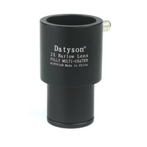 천체망원경 고배율 전문가용 10000배 추천 입문 Datyson Barlow 렌즈 2X Teleconverter 금속 0.965 인치 천, 한개옵션0