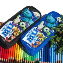 디즈니 외 정품 몬스터 대학교 사각 필통 2color, 몬스터 사각필통 블랙