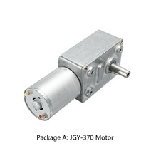 소형정밀감속기 DC 6V 12V 24V 웜기어 모터 감속기 2-375RPM 고 토크 전기 금속 자동화 장비용 역방향 잠, 07 6V 150rpm_04 Package D