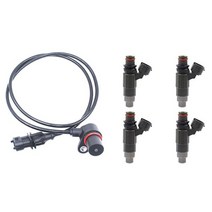 Chevrolet Tracker Mirage 용 4Pcs 연료 인젝터 노즐이있는 Mitsubishi Canter 자동차 크랭크 축 위치 센서, 01 분홍색, 01 분홍색