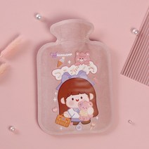 풋 워머 Cartoon Hot Water Bottle Bag for Girls Plush Shoulder Hand Warmer Heat Pack Belly Instant Wi, 03 Large Size-A03